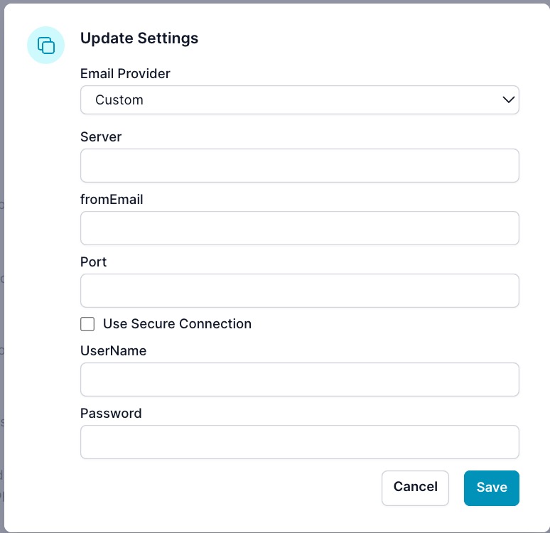 Custom provider settings