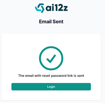 Email Confirmation dialog, check box that email is sent click the login button