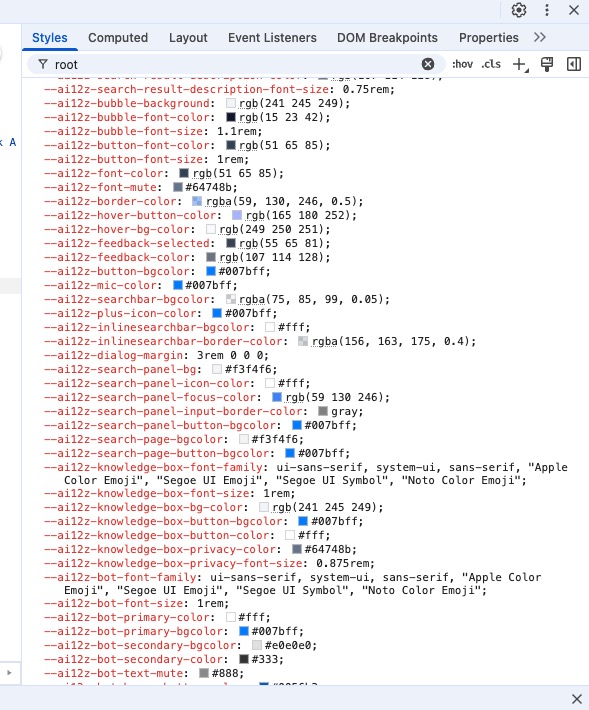 inspect elements