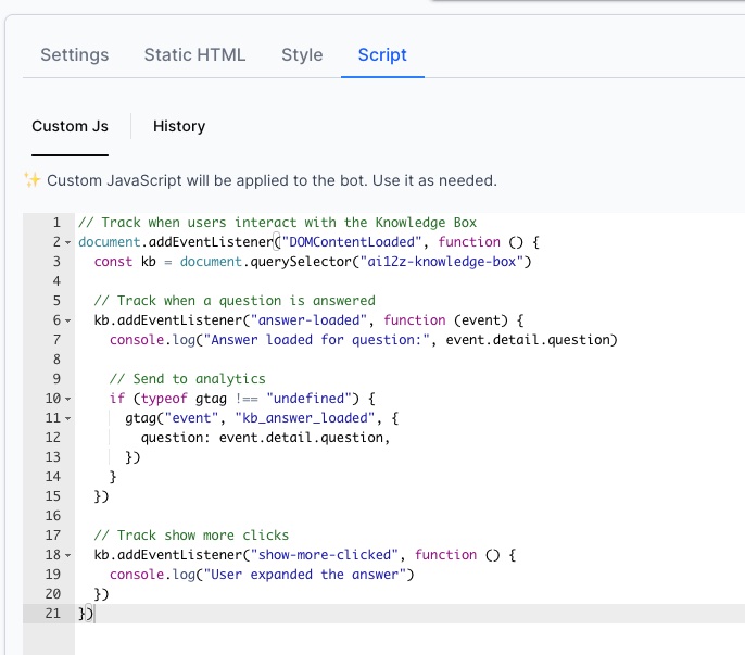 kb additional scripts