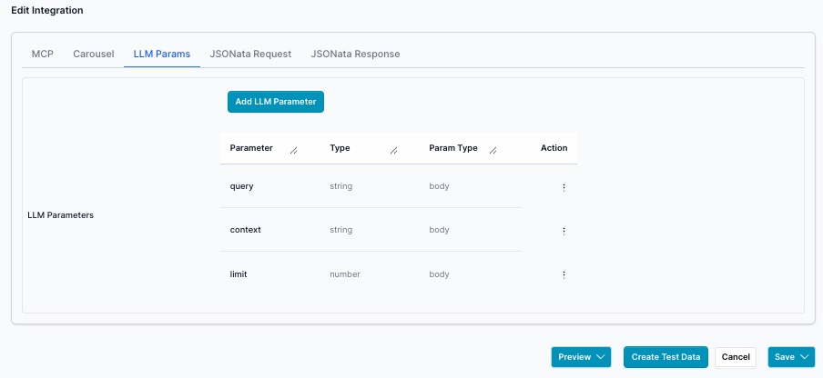 setup the llm params