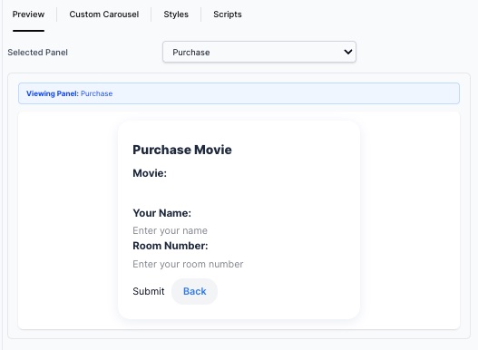Purchase Panel Design