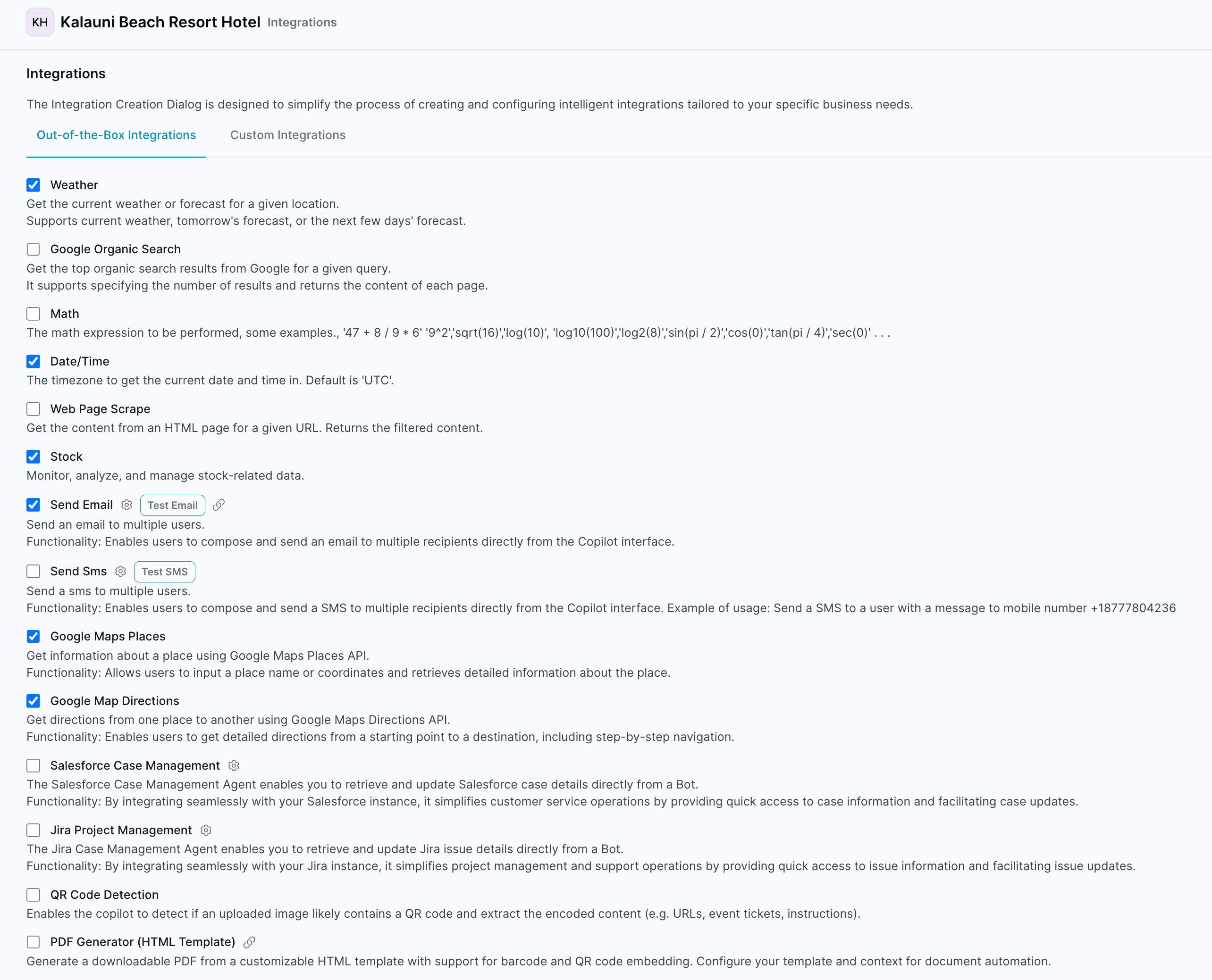 Image of the out of the box agants