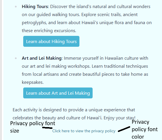 privacy policy