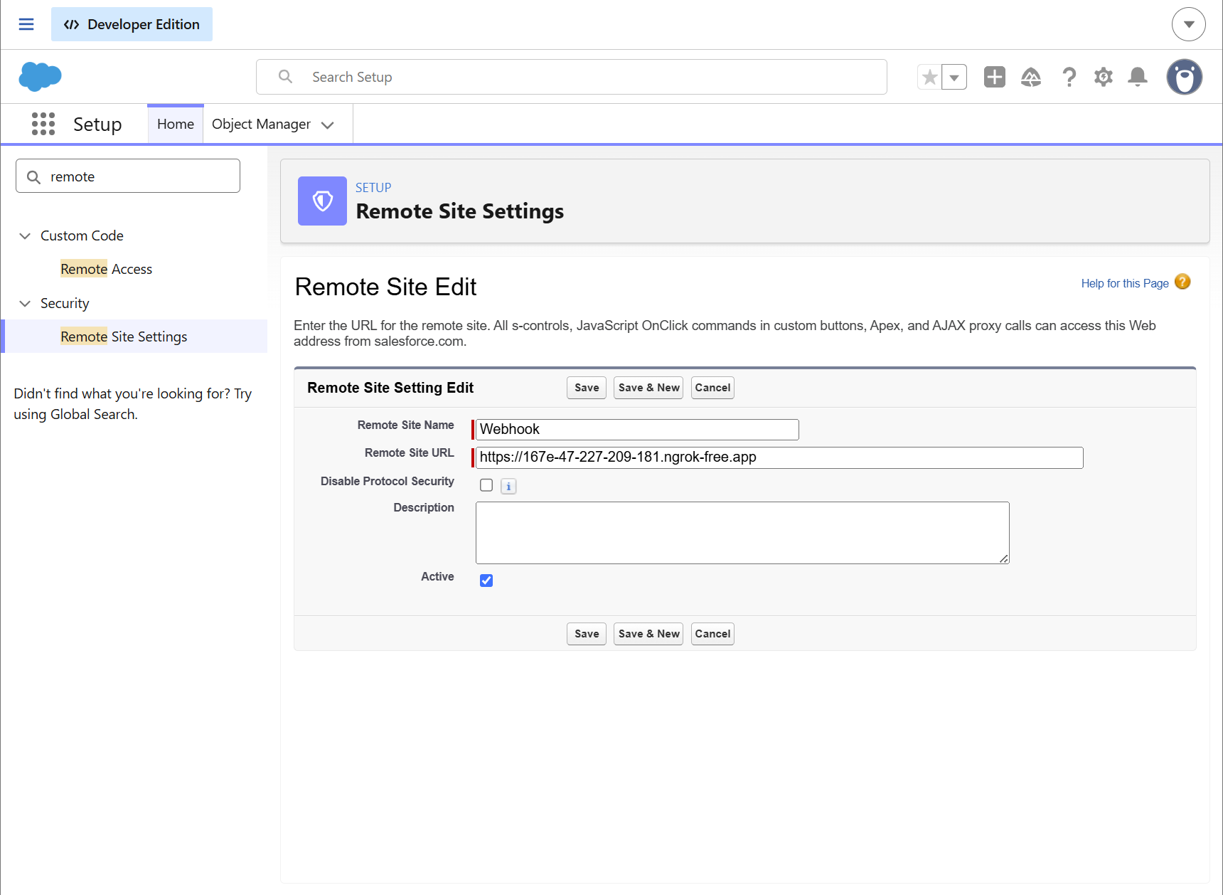 Salesforce Knowledge remote site settings