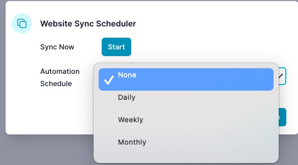 Schedule options