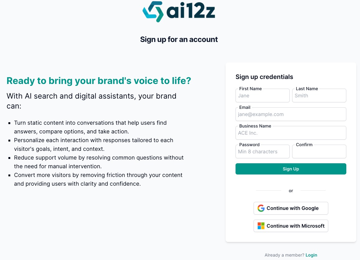 Sign Up Form