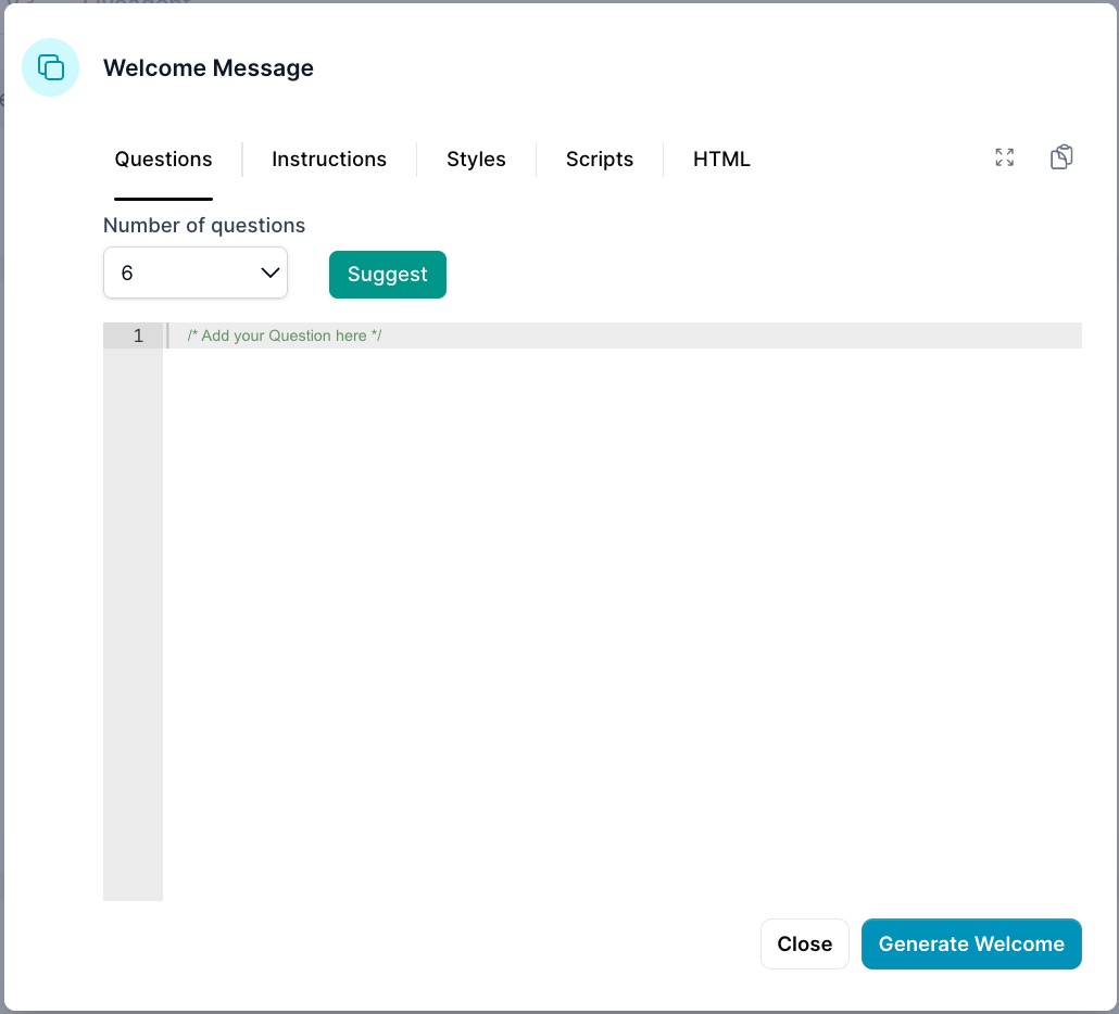 Suggestion Questions