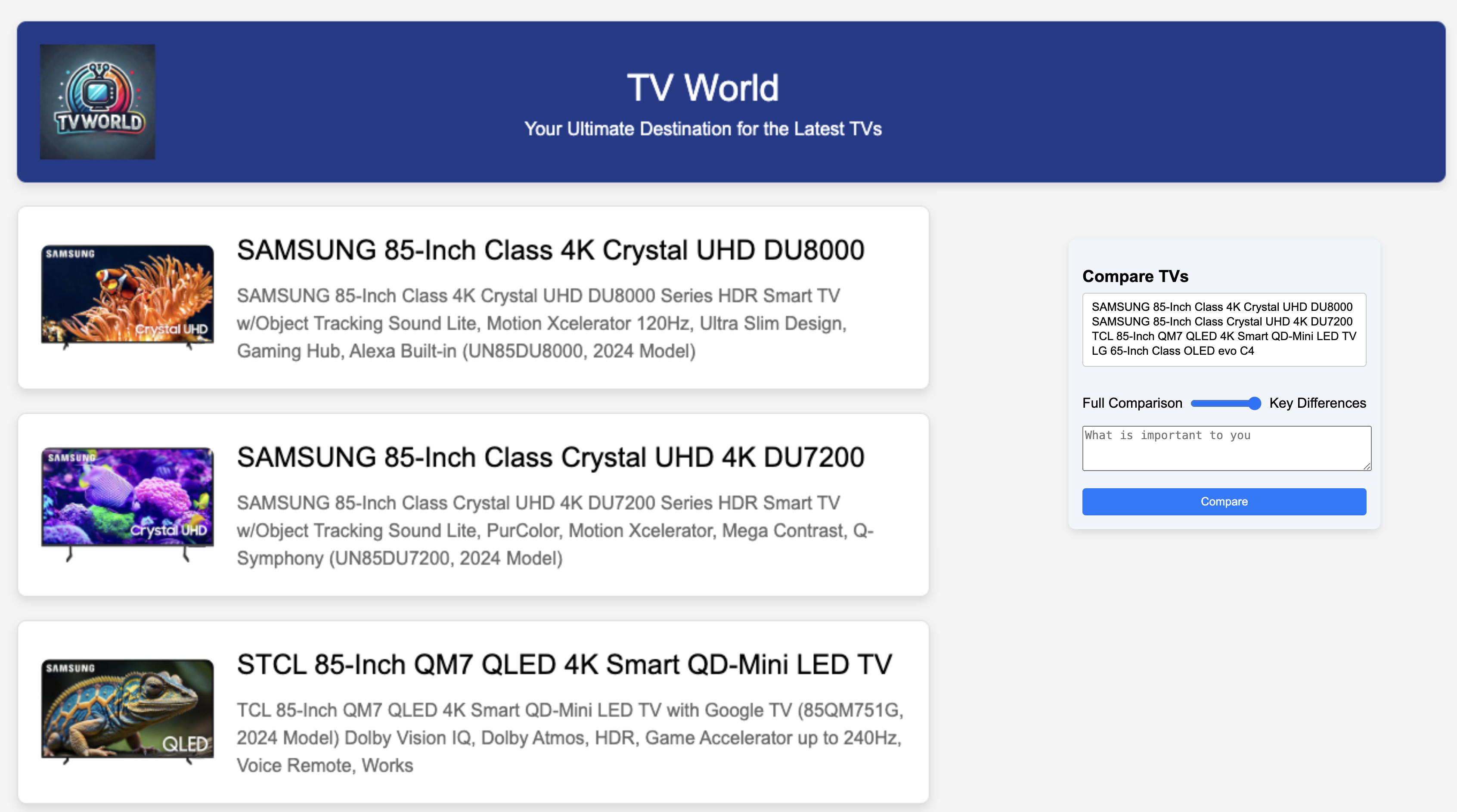 Example Compare