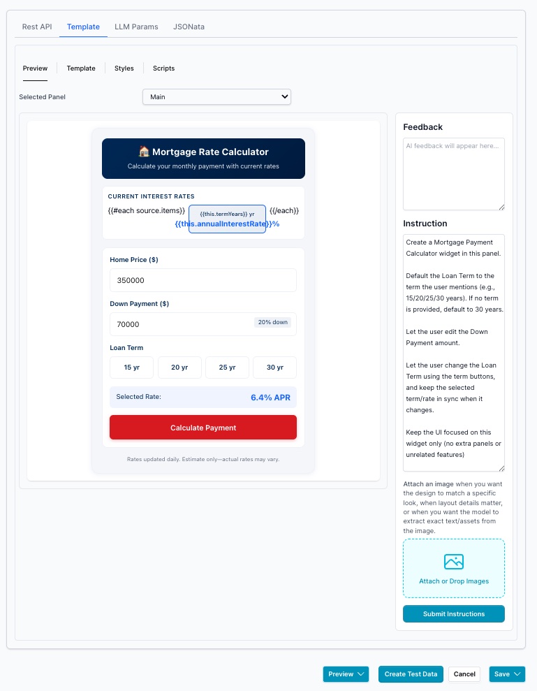 Vibe Coding Generated Widget
