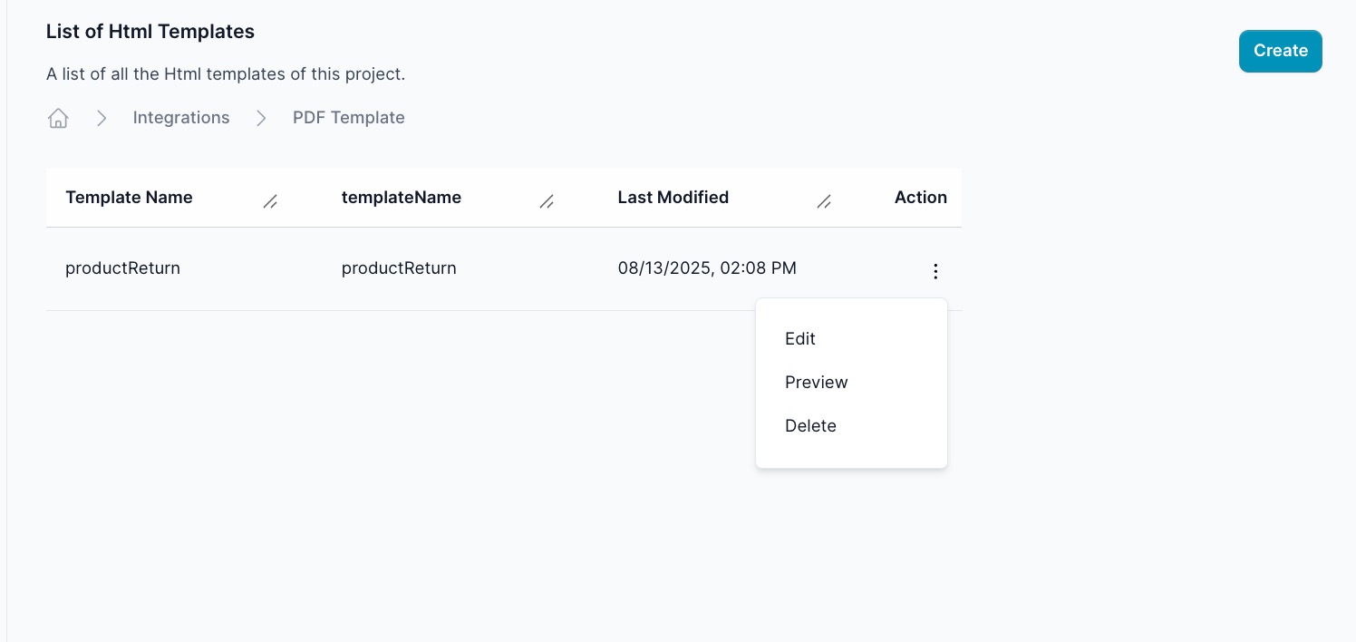 Manage your templates